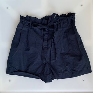 Navy blue stretchy highwaisted shorts